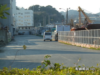 港湾内の線路