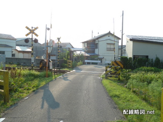 酒田駅への線路