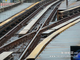 ゴンバッ駅の分岐器