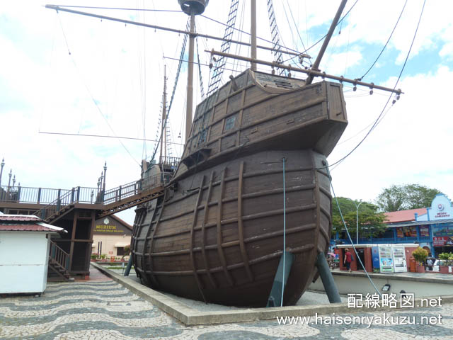 かつての帆船を模した博物館