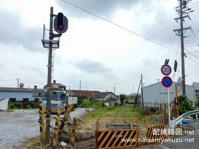 美濃赤坂駅踏切跡